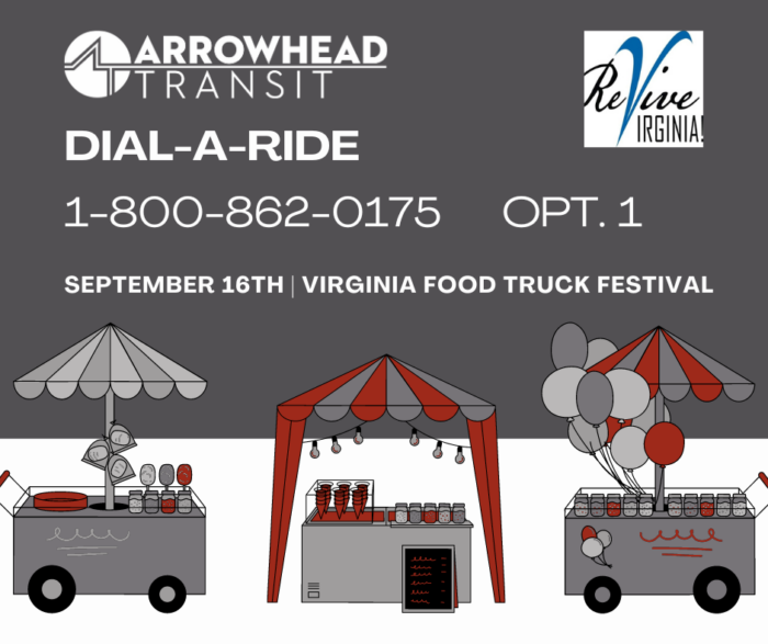 Elevate Your Food Truck Festival Experience with Dial-A-Ride (Virginia, MN)