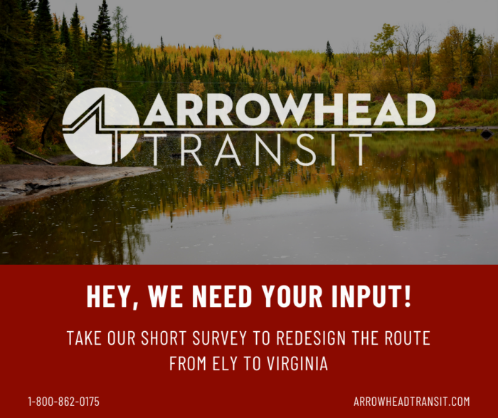 Enhancing Rural Connectivity: Arrowhead Transit’s Survey for Ely-Virginia Route