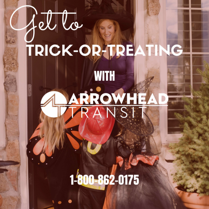 Stay Safe this Halloween with Arrowhead Transit’s Dial-A-Ride Service!