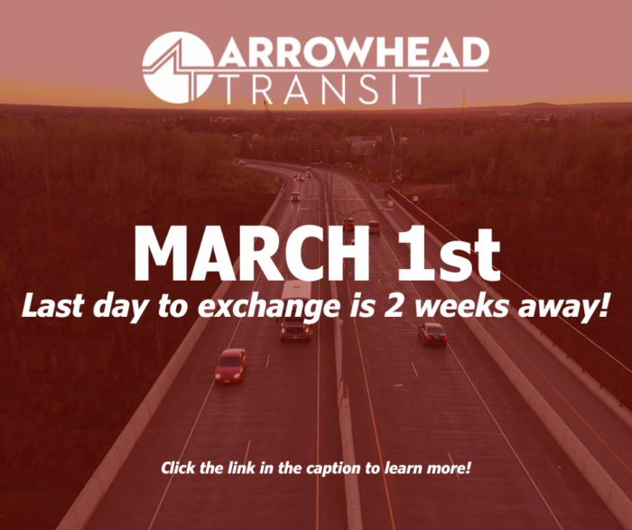 Reminder: Two Weeks Left to Exchange Your Tickets!