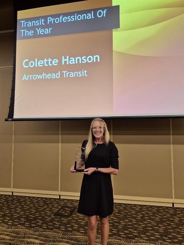 Colette Hanson, 2025 Transit Professional of the Year Award